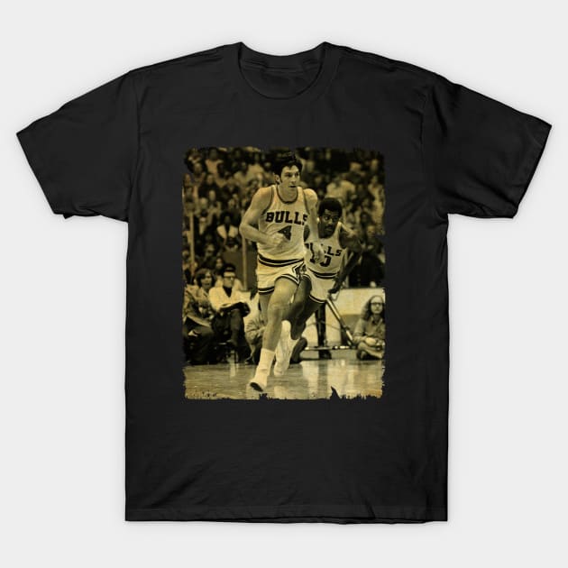 Jerry Sloan - Vintage Design Of Basketball T-Shirt by JULIAN AKBAR PROJECT